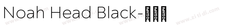 Noah Head Black字体转换